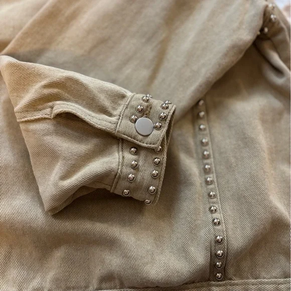 POL Sage Button-Up Jacket Silver Studs – Size Small – EUC - Picture 4 of 9